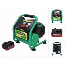 Prebena VITAS 100-AKKU Kompressor 18 V 5 L 8 Bar CAS Brushless + 1x Akku 10,0 Ah - Ohne Ladegerät